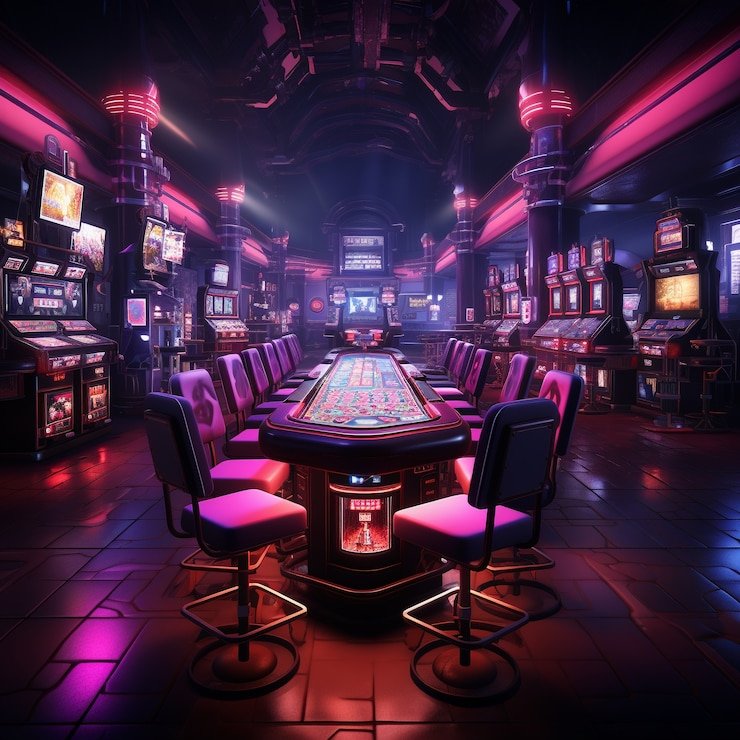 Live roulette table with croupier